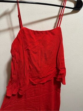 H&M Red Spaghetti Strap Jumpsuit